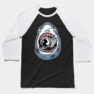 Astronaut Shark Baseball T-Shirt